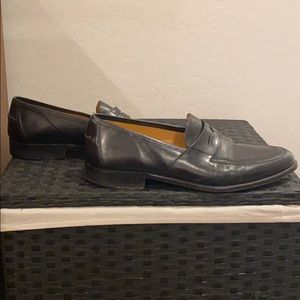 Johnston & Murphy black dress penny loafers